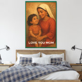 Moederdag-poster Canvas Afdruk (Insitu (Slaapkamer))