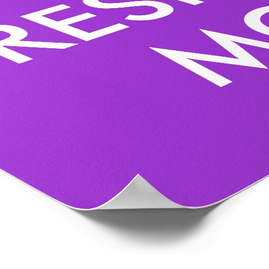 Moederdag Poster | Kalm houden en moeder respecter (Hoek)