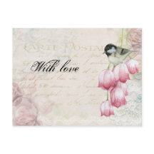 Moederdag  postroze tulpvogels