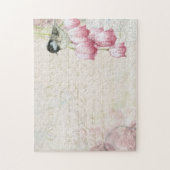 Moederdag  postroze tulpvogels legpuzzel (Verticaal)