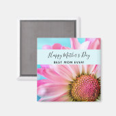 Moederdag prachtige roze ventilatorfoto magneet (Voorkant / Achterkant)