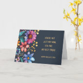 Moederdag Pret Whimsical Bloem Ontwerp Kaart (Gele Bloem)