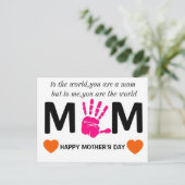 Moederdag Printables Briefkaart (Staand voorkant)