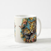 Moederdag printbaar Leopard Koffiemok (Voorkant rechts)