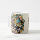 Moederdag printbaar Leopard Koffiemok (Voorkant links)