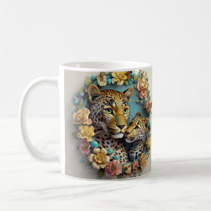 Moederdag printbaar Leopard Koffiemok