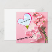 Moederdag printbare Persoonlijke kaart Notitiekaartje (Voorkant / Achterkant)