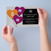 Moederdag Promotie Cadeaubon & Bonus Flyer (Hand)