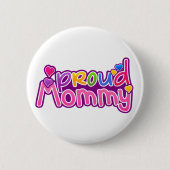 moederdag Proud mammie Ronde Button 5,7 Cm (Voorkant)