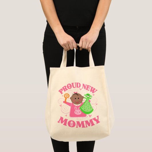 moederdag Proud New Mam van Dochter - Etnische Tote Bag (Voorkant (product))