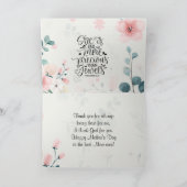 Moederdag Proverbs 31 Bijbel - Roze - Floral Feestdagen Kaart (Binnen)