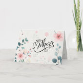 Moederdag Proverbs 31 Bijbel - Roze - Floral Feestdagen Kaart (Voorkant)