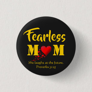 Moederdag Proverbs 31 FEARLESS Birthday Ronde Button 3,2 Cm