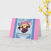 MOEDERDAG PUG KAART (Gele Bloem)