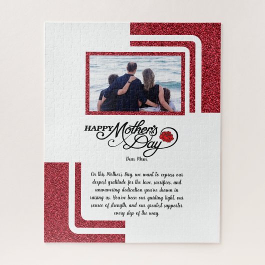 Moederdag puzzel legpuzzel (Verticaal)