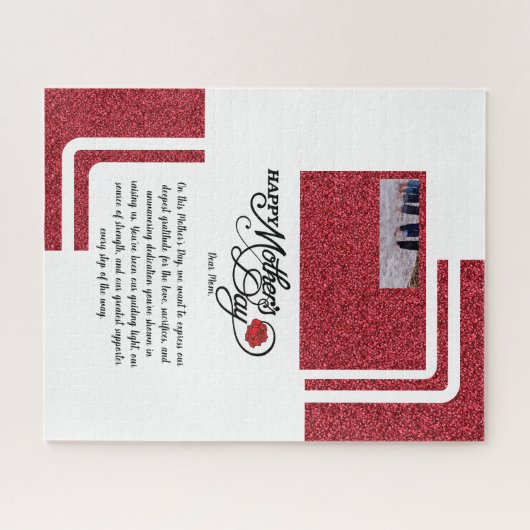 Moederdag puzzel legpuzzel (Horizontaal)