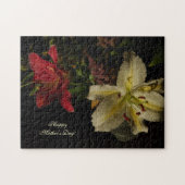 moederdag Puzzle met Lilies Legpuzzel (Horizontaal)