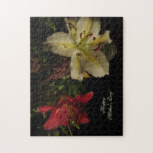 moederdag Puzzle met Lilies Legpuzzel (Verticaal)
