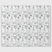 Moederdag Queen Bee and Flowers Cadeaupapier (Vlak)