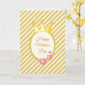 Moederdag Queen Kaart (Gele Bloem)