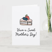 Moederdag Quote Modern Line Art Illustratie Kaart (Voorkant)