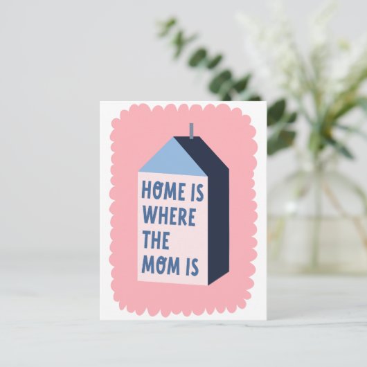 Moederdag Quote Moderne minimalistische pastelkleu Briefkaart (Staand voorkant)