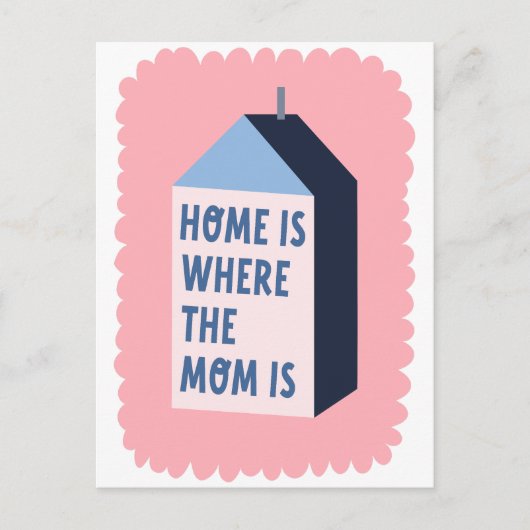 Moederdag Quote Moderne minimalistische pastelkleu Briefkaart (Voorkant)
