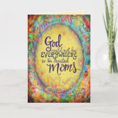 Moederdag Quote Pastel  Bloemen Inspiratie Kaart (Voorkant)