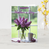 Moederdag Raamlichtkaart Kaart (Gele Bloem)