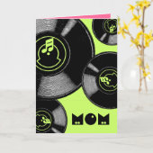 Moederdag Records Kaart (Gele Bloem)