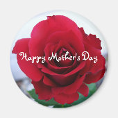 Moederdag Red Rose Magneet (Voorkant)