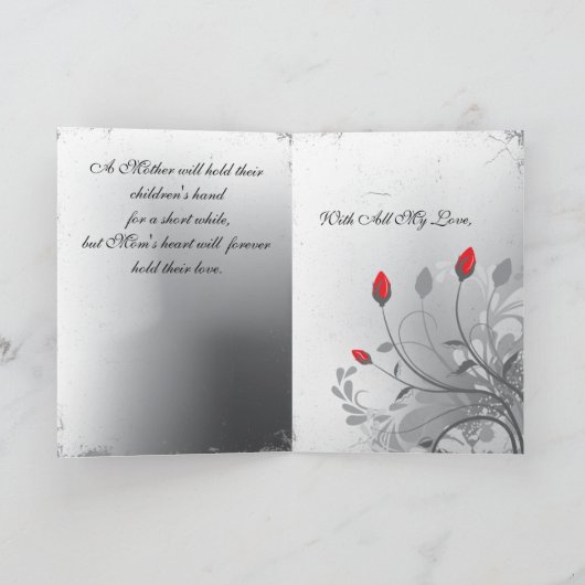 Moederdag Red Roses Kaart (Binnen)