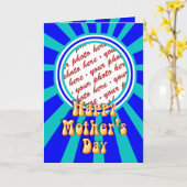 Moederdag Retro Photo Lijst Kaart (Gele Bloem)