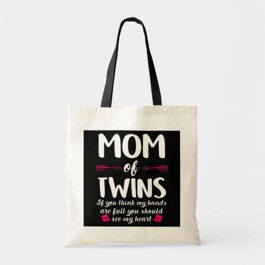 Moederdag riep mam van tweelingen mam's cadeau voo tote bag (Voorkant)