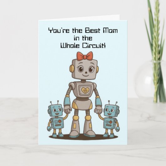 Moederdag Robot Kaart (Voorkant)