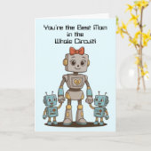 Moederdag Robot Kaart (Gele Bloem)