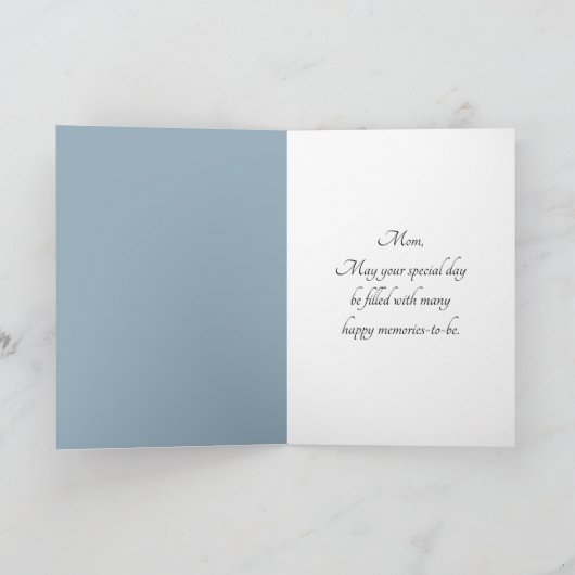 Moederdag Rode Hart Ballon Kaart (Binnen)