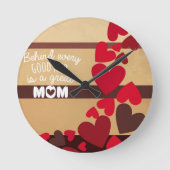 Moederdag  ronde klok (Voorkant)