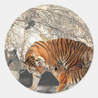 Moederdag Ronde Sticker