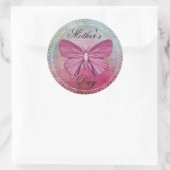 Moederdag Ronde Sticker (Tas)