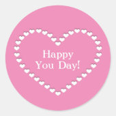 Moederdag Ronde Sticker (Voorkant)