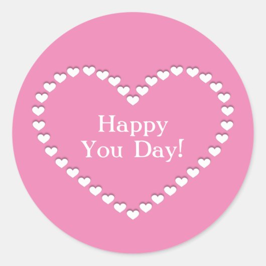 Moederdag Ronde Sticker (Voorkant)