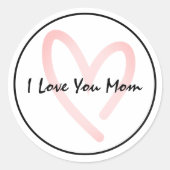 Moederdag-ronde stickers (Voorkant)