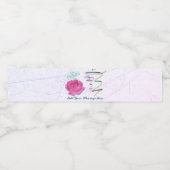 Moederdag Roos en Confetti Waterfles Etiket (Enkel label)