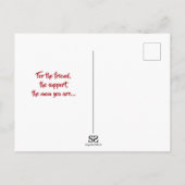 Moederdag Roos Hart Boeket - Briefkaart (Achterkant)