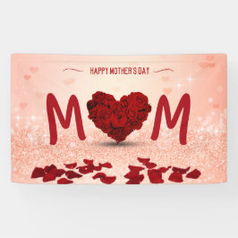moederdag Roos Heart Bouquet - Banner