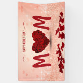 moederdag Roos Heart Bouquet - Banner (Verticaal)