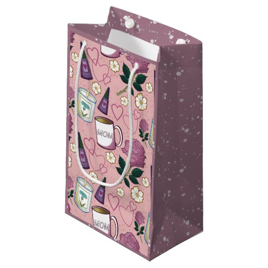 Moederdag Roos Klein Cadeauzakje (Voorkant Gekanteld)