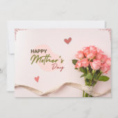 Moederdag Roos Wenskaart Feestdagenkaart (Voorkant)