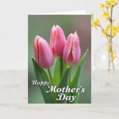 Moederdag Roosknop Kaart (Gele Bloem)